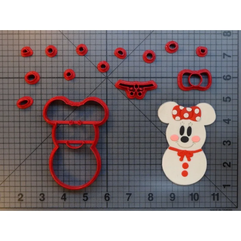 Рождественские животные мышь Санта Снеговик 3d печать PLA пластик помадка печенья резак набор