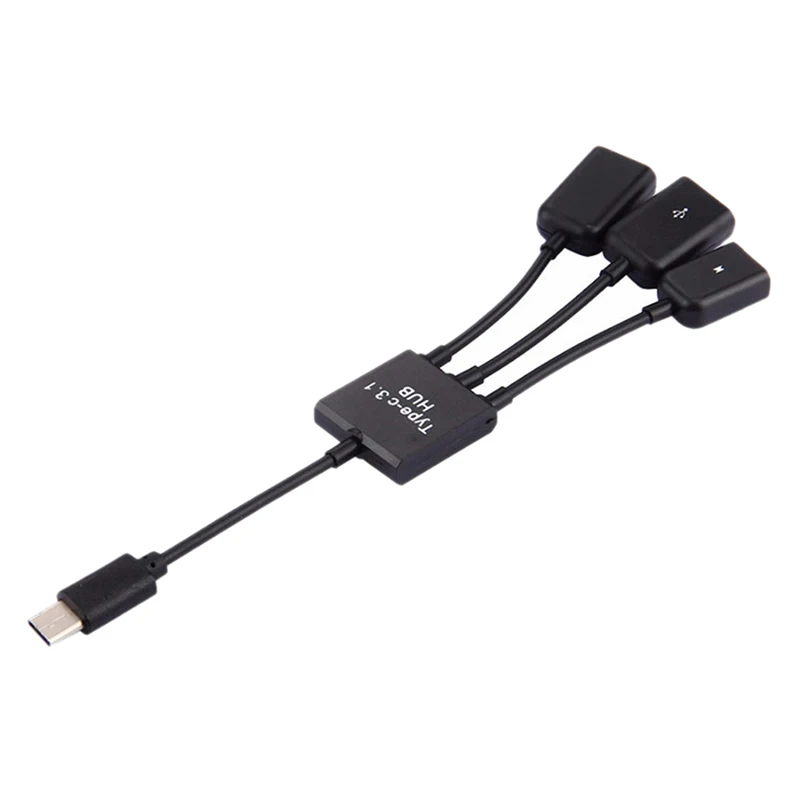1 Set 3in1 USB 3.1 Type-C To Micro USB 2.0 Power Charging Host OTG Hub Cable Adapter High Speed Charging Universal