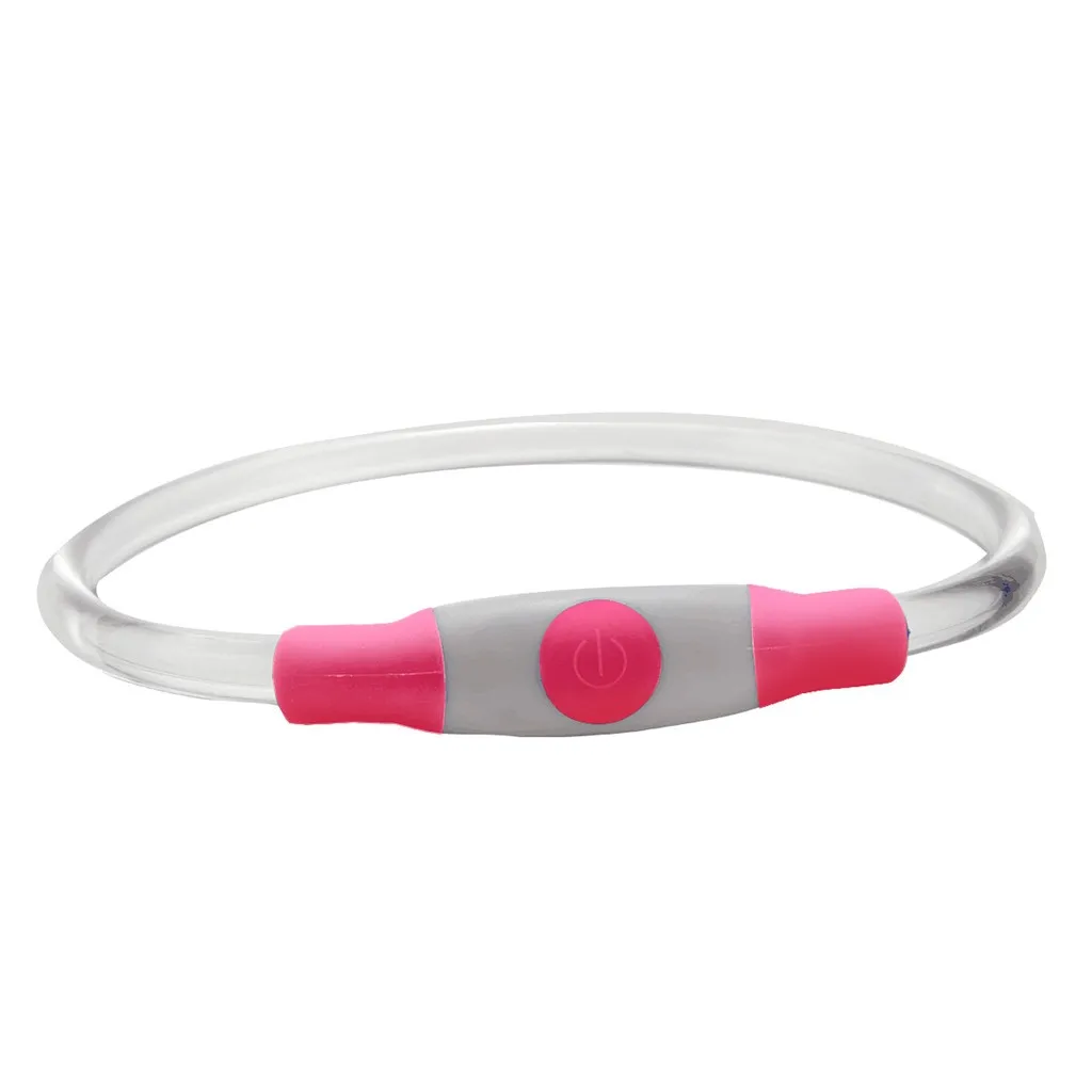 

Pet Supplies LED Pet dog Collar,Night Safety USB Rechargeable Glow In The Dark Dog Luminous Fluorescent Collars #es