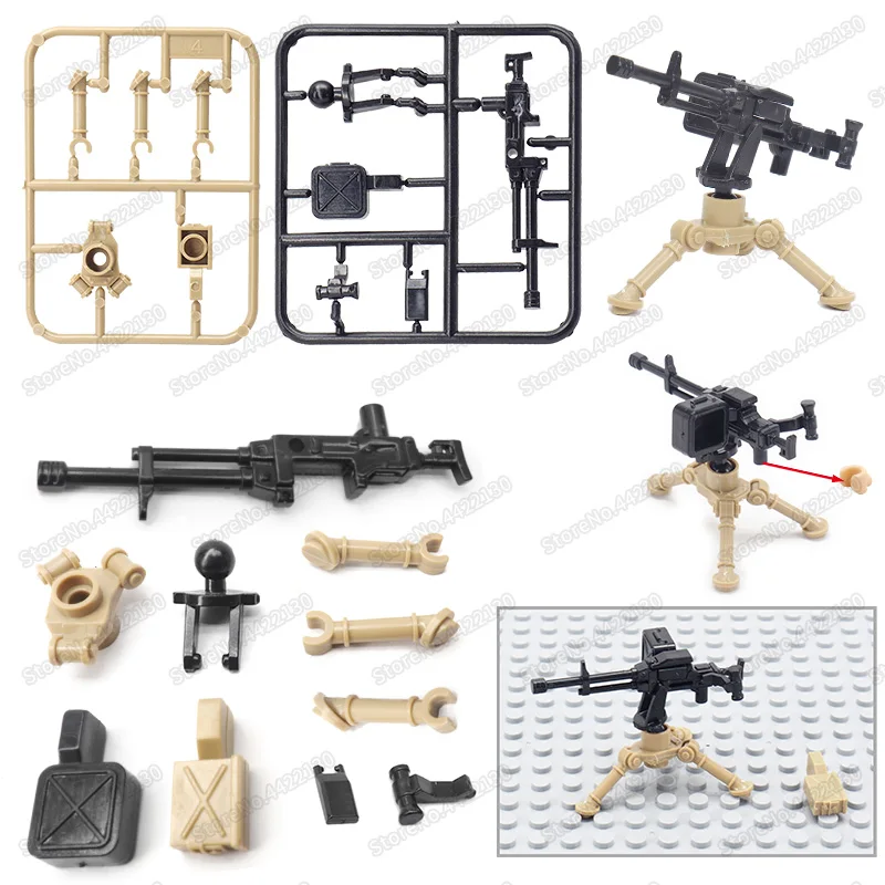 

Military Nsv Heavy Machine Gun Building Blocks German Army Mini Weapons Figures Special Forces Ww2 Moc Child Christmas Gift Toys