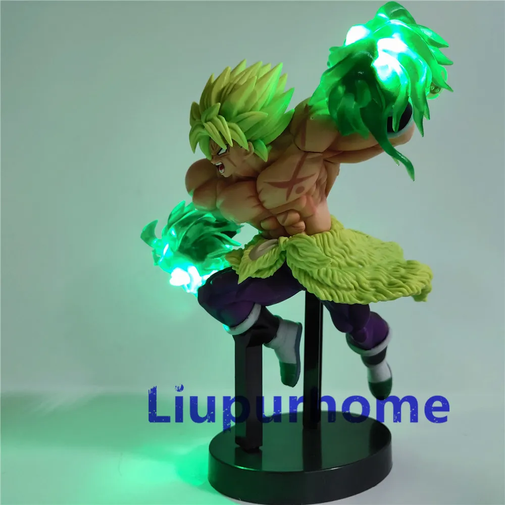 Dragon Ball Z Broly DIY светодиодный Ночной светильник с эффектом действия Фигурки игрушки аниме Dragon Ball Super Broly сцена креативный светильник ing игрушка в подарок