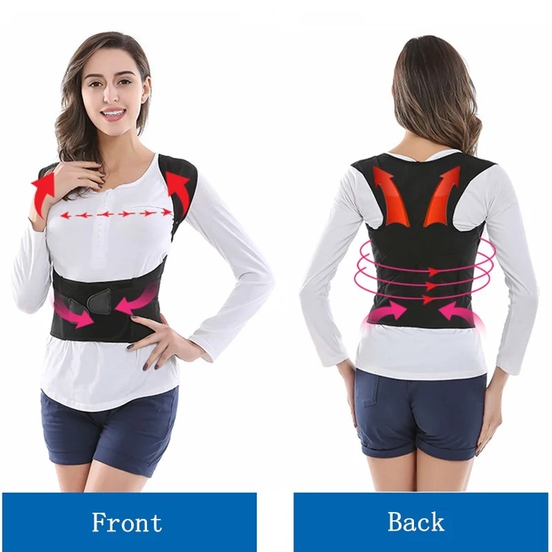 

Children Adult Corset Back Posture Corrector Therapy Shoulder Lumbar Brace Spine Support Belt Posture Correction For Men Women