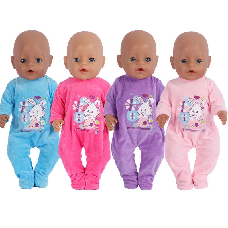 American Doll Clothes Pink Suit Dress Fit 43cm Baby Dolls 18 Inch Dolls Toy 