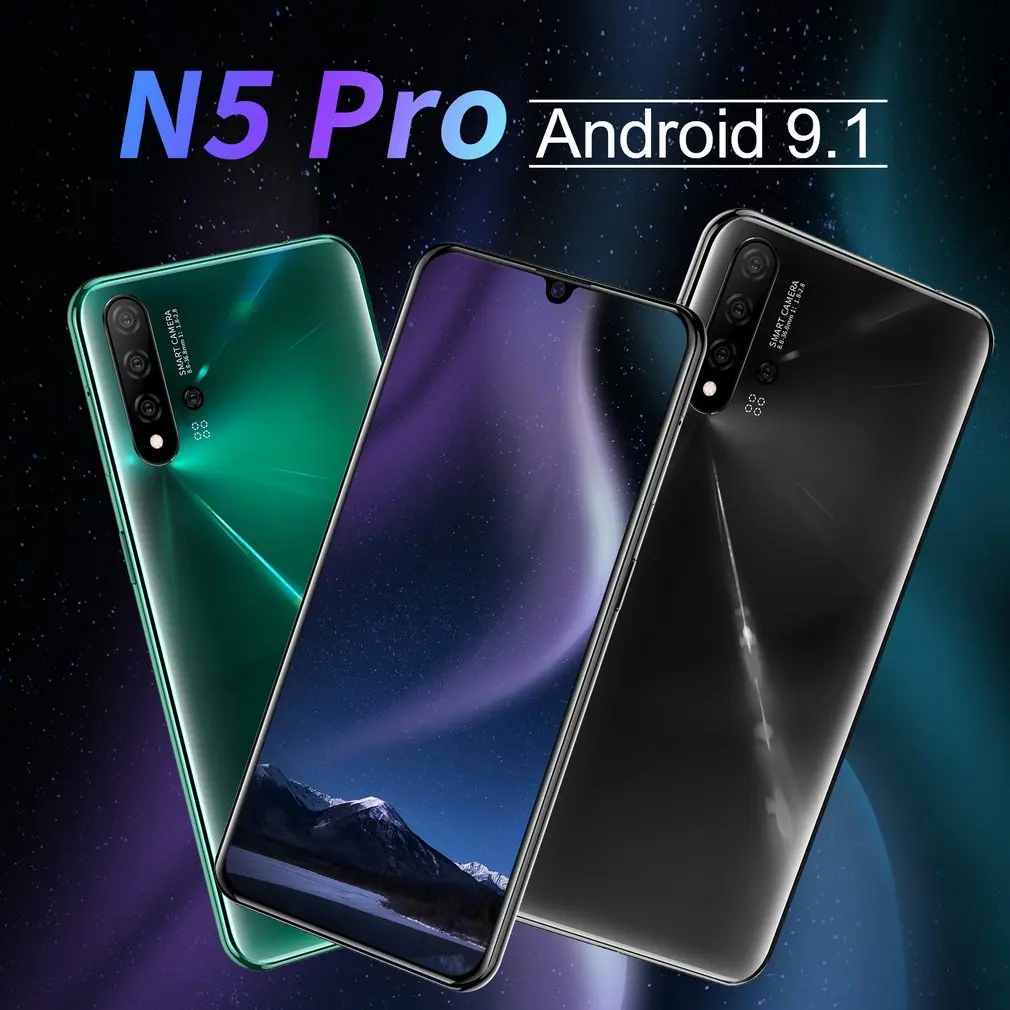  N5 Pro Large Screen 6.3 Inch Water Drop Screen Smartphone 1+16G Memory Smart Mobile Phone Smartphon
