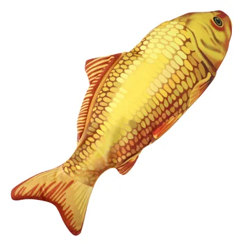 

Electric Fish Cat Playing Fish Toy Cat Teaser Artificial Fish Funny Jumping Fish Toy (Golden)