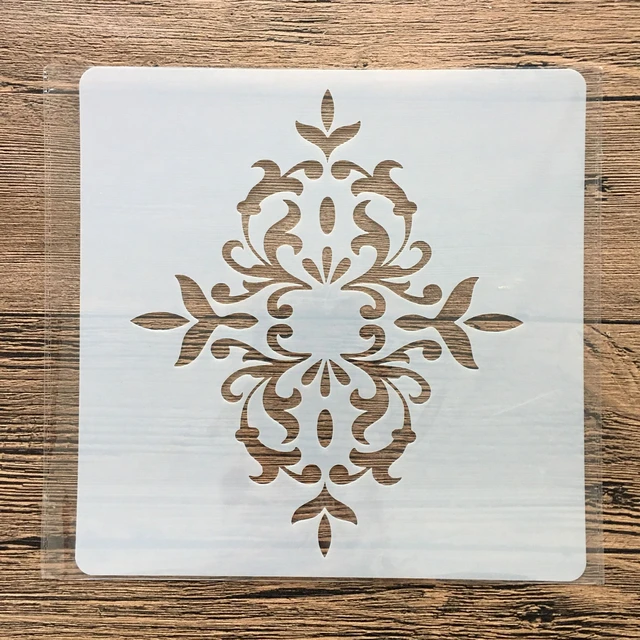 20 *20 cm size diy craft mandala mold for painting stencils stamped photo album embossed paper card on wood, fabric, wall 8