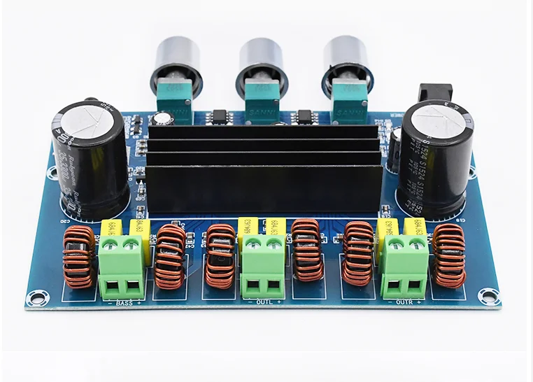 XH-A305 Bluetooth 5,0 стерео цифровой усилитель мощности плата TPA3116D2 50Wx2+ 100 Вт 2,1 канальный аудио Бас Сабвуфер AUX AMP модуль