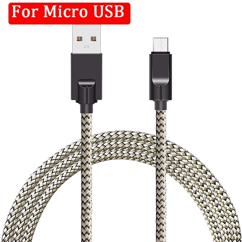 Usb type-C кабель для samsung S10 S9 A50 Быстрая зарядка USB-C зарядное устройство для Xiaomi Redmi Note 7 8 Pro мобильный телефон USBC type-C кабель - Цвет: For Mirco USB Gold