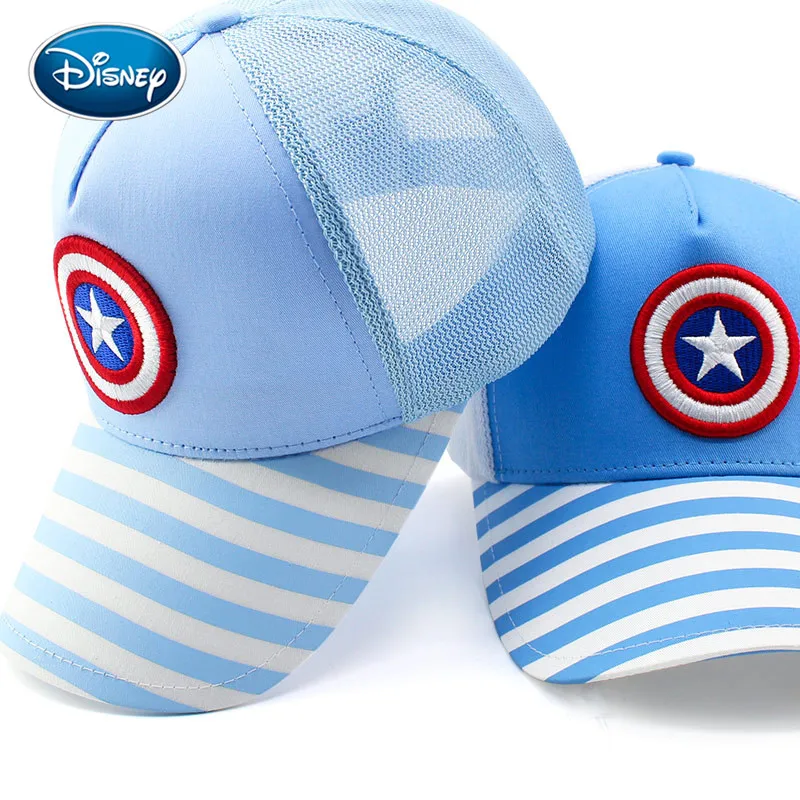Disney/детская модная летняя шляпа от солнца сетчатая бейсболка с принтом Капитан