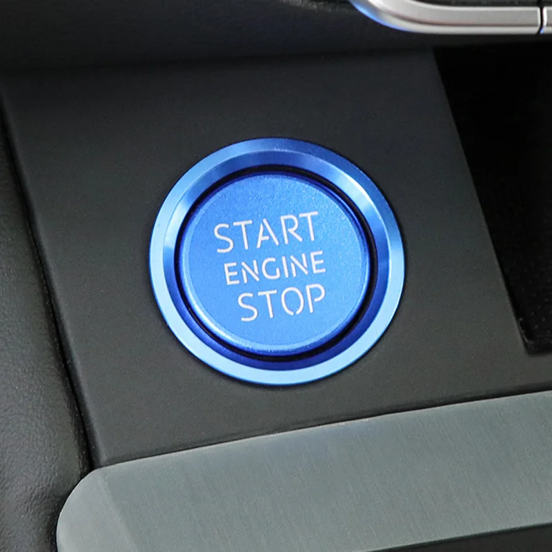 Двигатель автомобиля выключатель зажигания стопорное кольцо чехол для Audi Q5 Q7 A8L A5 A6L A4L для украшения интерьера кнопка Зажигания декоративные наклейки