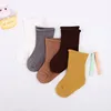 5pairs/lot Baby Socks Children Boys Girl Autumn Winter Warm Sock Ribbed Solid Color Clothes Accessories for 0-9 Years Child ► Photo 3/6