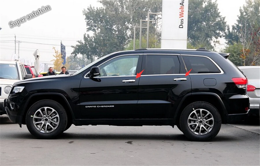 Lapetus наружная дверная ручка для двери автомобиля накладка 8 шт. ABS для Jeep Grand Cherokee 2011 2012 2013