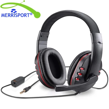 

MERRISPORT Gaming Headset Headphone with Microphone for PS4, Laptop, Tablet, Computer, Mobile Phones, Smartphone Gaming Headset