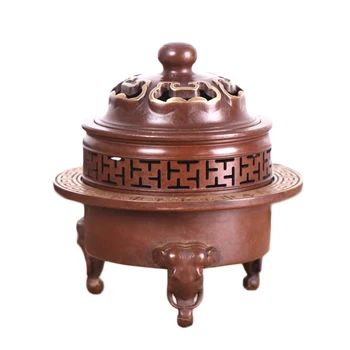 

MOZART Pure Copper Elephant Foot Bat Furnace Incense Coil Incense Burner Home Office Decoration