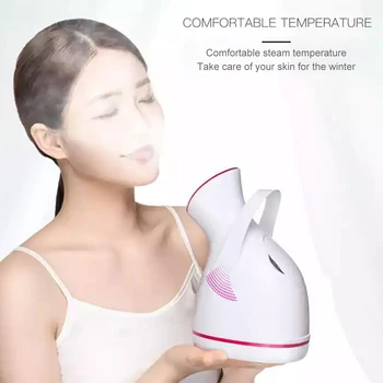 

2020 Facial Steamer Large-capacity Water Tank 55ml Gentle And Deap Cleaning Face Steamer Electric Spa Face Steamer Whitening