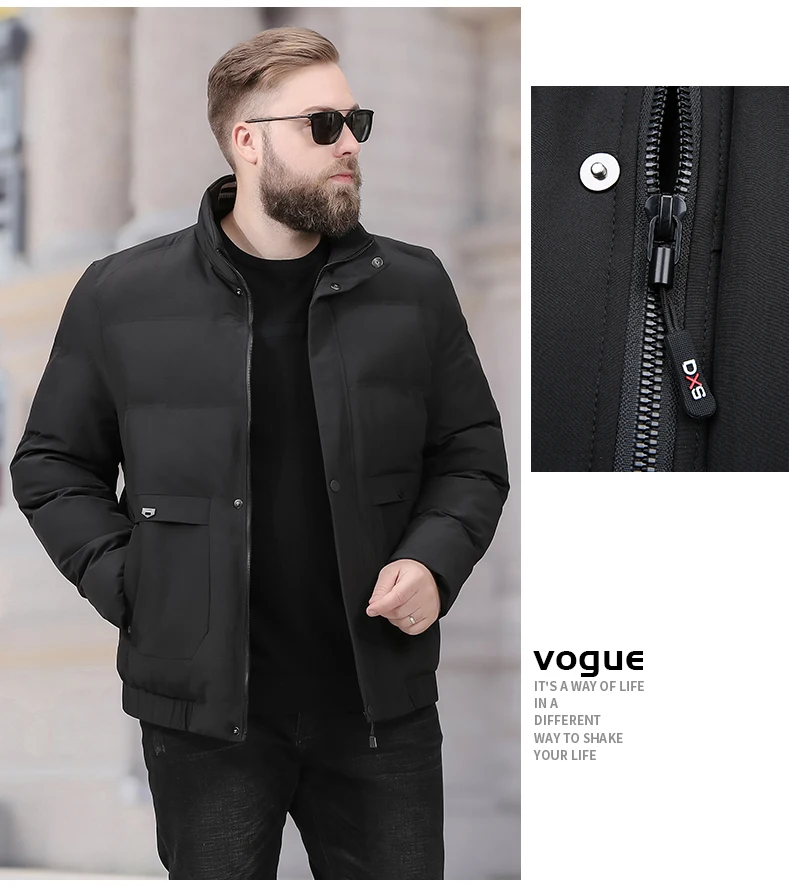 8XL 6XL 5X Мужская парка с хлопковой подкладкой, зимняя куртка, пальто, мужская теплая куртка, однотонная, стоячий воротник, на молнии, толстое пальто, мужская пуховая парка