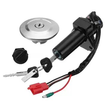 

Seat Cover Ignition Switch Motorcycle Fuel Gas Key Lock Kit Ignition Switch Lock Fuel Gas Cap Key Set For Yamaha Ybr 125