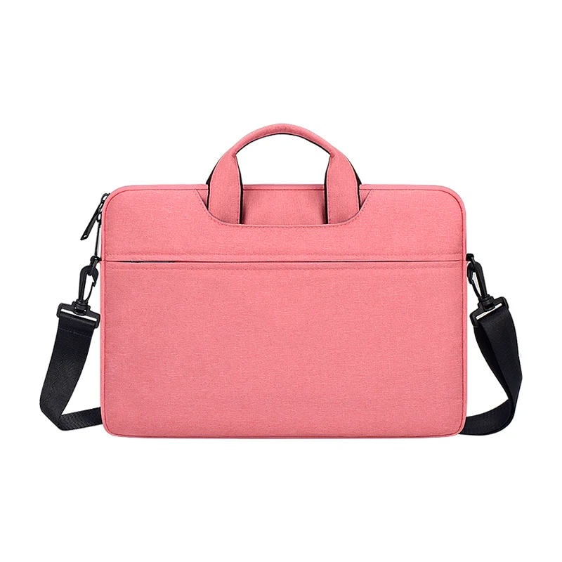 Сумка для ноутбука 13,3, 15,6, 14 дюймов, водонепроницаемый чехол для ноутбука Xiaomi Macbook Air Pro 13, 15 шт., сумка через плечо, женская сумка, портфель - Цвет: pink-II