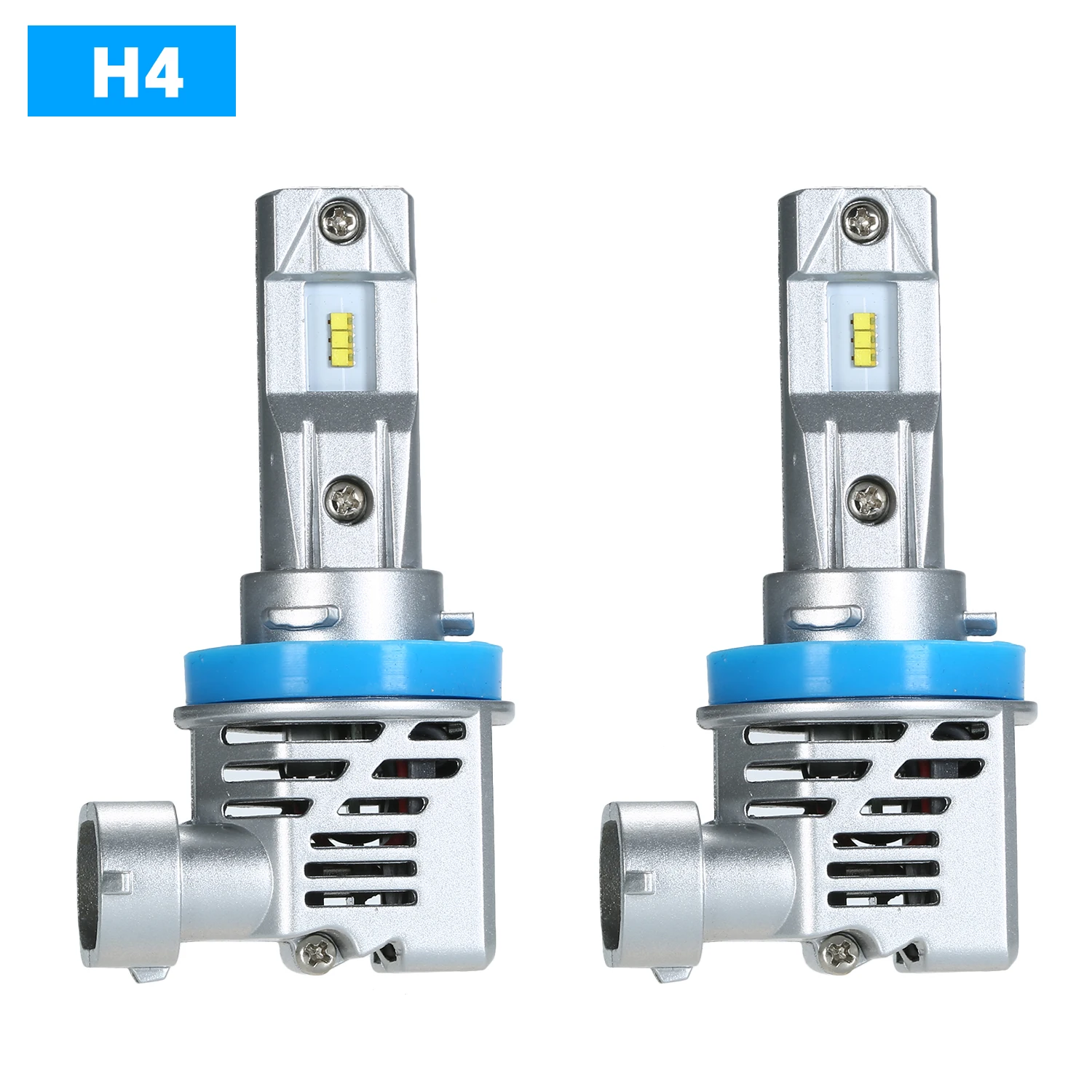 2 шт 55W 3800LM 9 V-32 V Автомобильный светодиодный фонарь для фар, светодиодный фонарь для вождения, набор для преобразования все в одном H1 H4, H7, H11, 9005