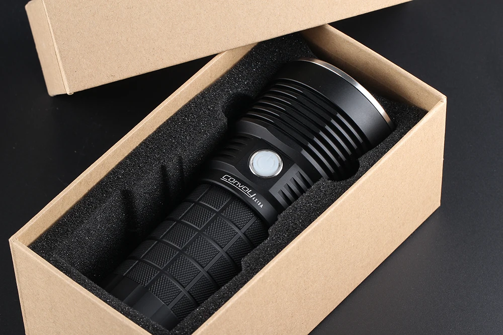 Interface de Carregamento Convoy Lanterna Cree 4300lm Tipo-c 18650 Flash Tocha Caça Acampamento Luz Mais Poderosa 4x18a Xhp70.2 9 Convoy 4x18a lanterna, cree xhp70.2, 4300lm, tipo-c