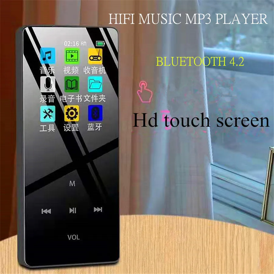 JS-08 Новинка 4 ГБ/8 ГБ Bluetooth MP3 Touch Sreen HIFI MP3 музыкальный плеер супер-длительный режим ожидания с электронной книгой FM радио Поддержка TF карты