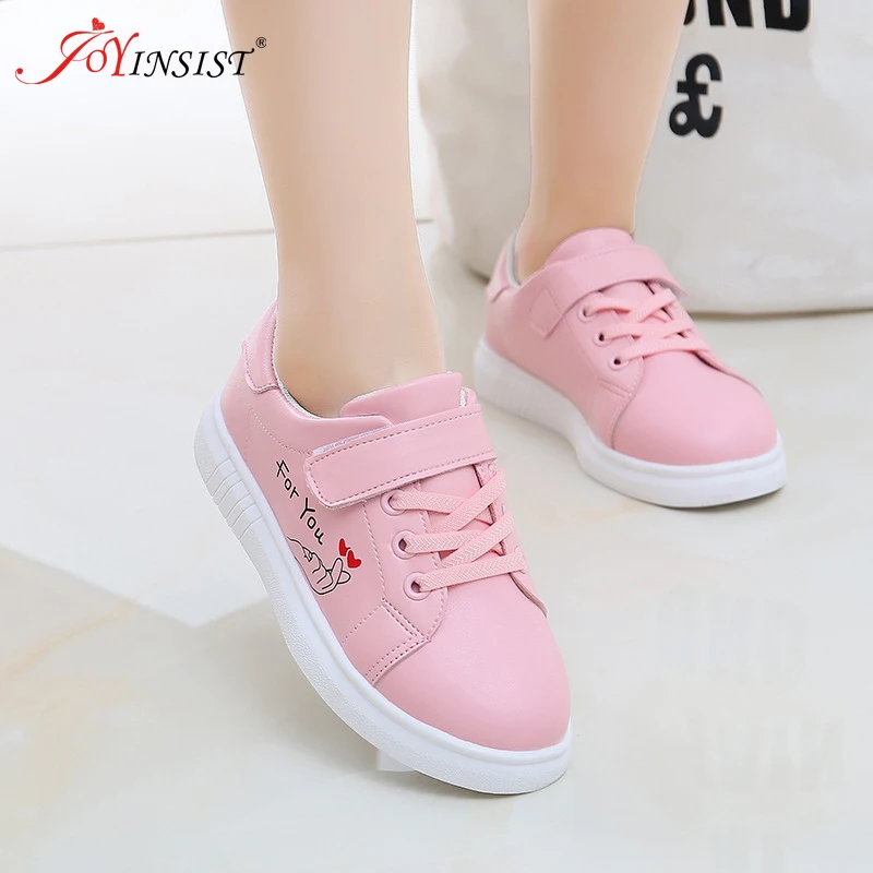 Кожаная обувь весенне-Осенняя детская спортивная ShoesCuhkChildrenStudentsBreathableCasualShoesPrincessBoardShoes