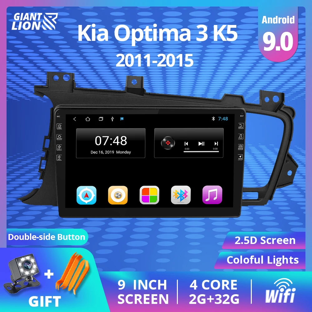 Автомагнитола 9 &quotIPS для Kia Optima 3 K5 2011 2012 2013 2014 мультимедийный видеоплеер с