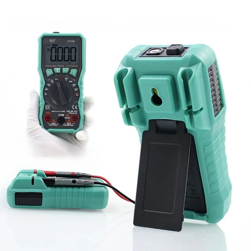 FY71/72/76 Pocket Auto Range Digital Multimeter AC DC Current Voltage Meter Measurement Resistor True RMS Household Multimetro
