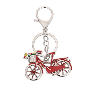 

FREE SHIPPING BY DHL 100pcs/lot 2020 Fashion Metal Bicycle Keychains Zinc Alloy Bicycle Keyrings for Promotion Gifts