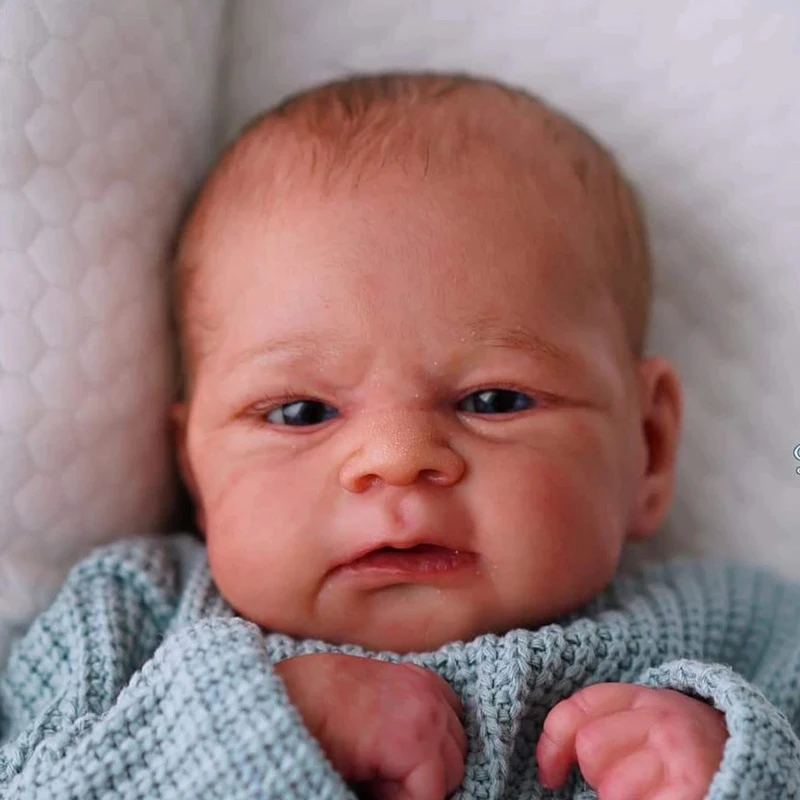 17inchSoftTouchFlexibleRebornDollKitElijahLifelikeFreshColorUnfinishedDollParts