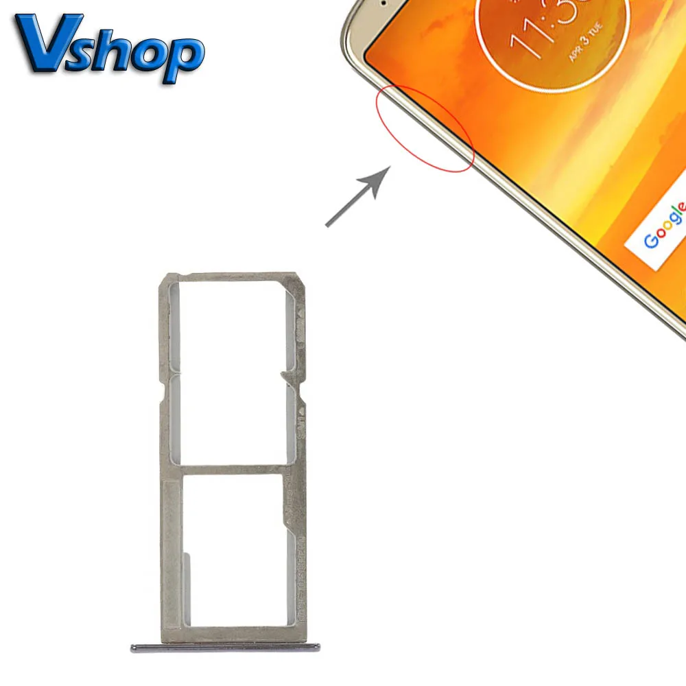 

For Motorola Moto E5 Plus SIM Card Tray + SIM Card Tray + Micro SD Card Tray for Motorola Moto E5 Plus Replacement Parts