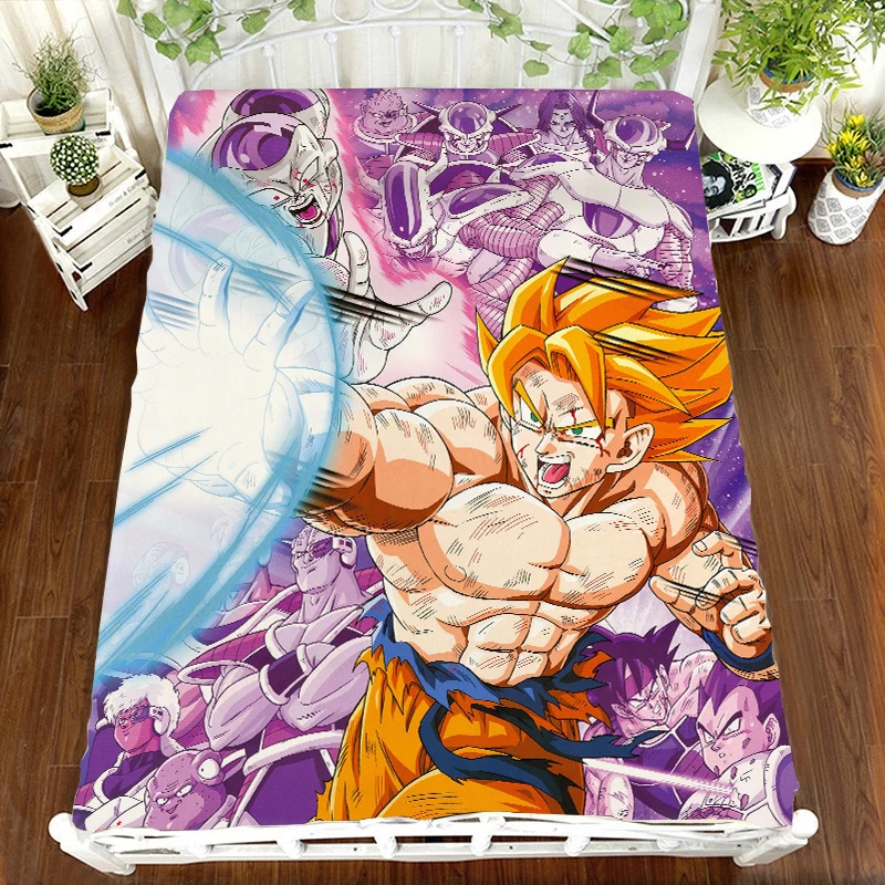 DRAGON BALL Z Аниме Печать простыня Vegeta Сон Гоку Zetto покрывало детская комната Простыня Постельное белье(без наволочки