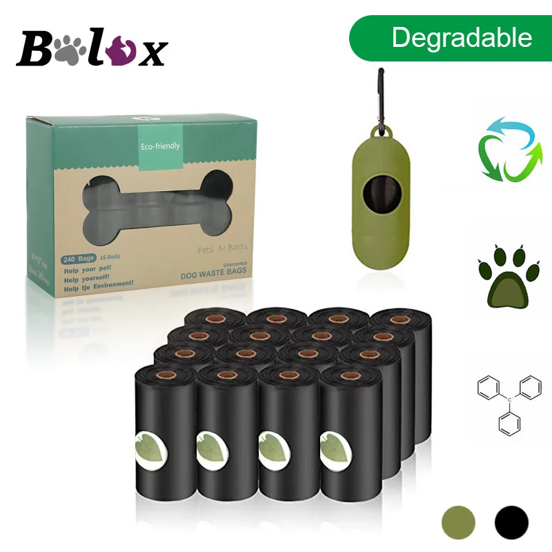 8 Rolls, Lavender Scented Pet Poop Bags and degradable Environmental Dog Poop Waste Bag 8 Rolls, Lavender Scented Pet Poop Bags and degradable Environmental Dog Poop Waste Bag