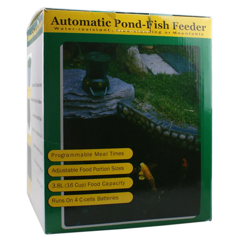 Будет емкость пруда автоматическое устройство подачи рыбы сроки рацион программируемый приносить дисплей пруд Фидер для рыб