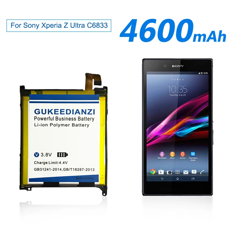460GUKEEDIANZI Аккумулятор для телефона Sony Xperia Z Ultra / ZU L4 XL39h C6802 C6833 Togari сильная мощность