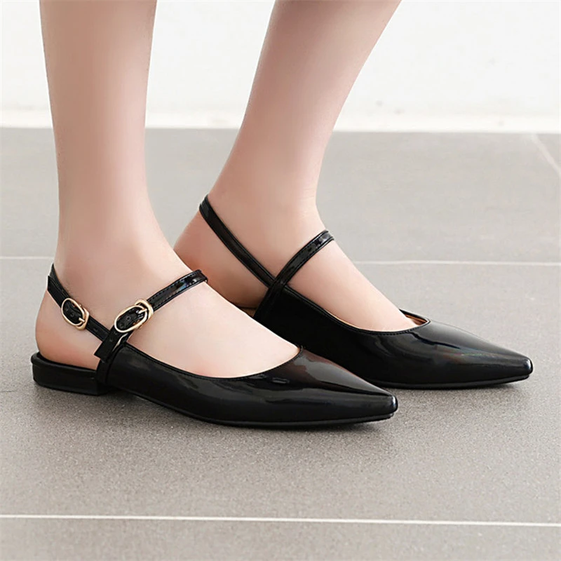 ladies flat dress shoes