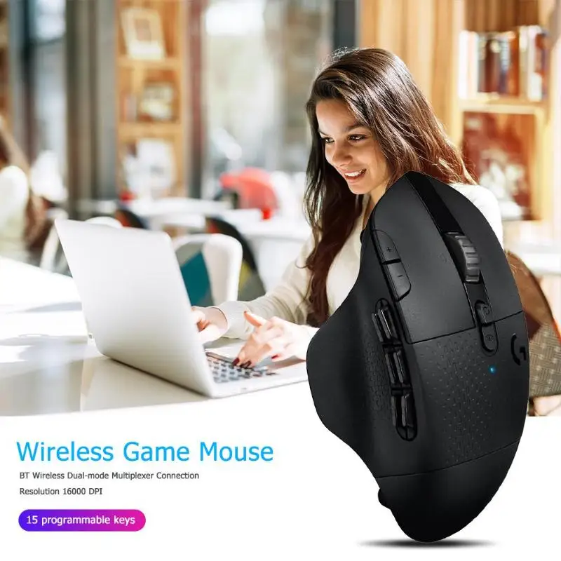 Logitech G604 LIGHTSPEED, 15 программируемых клавиш, игровая мышь, беспроводная, Bluetooth, 16000 dpi, Регулируемая оптическая мышь, игровая мышь, Новинка