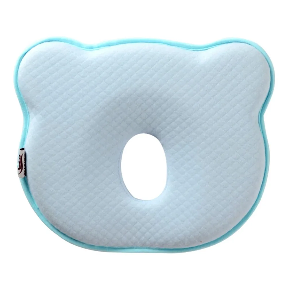 air cotton blue Детская подушка для малышей, мягкая Бархатная подушка для ухода за кожей Шеи, милая Подушка для сна с плоской головкой - Цвет: air cotton blue