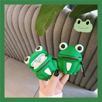 

3D Cute Hipster Fashion FROG SKATEBOARDS Headphone Cases For Apple Airpods 1/2 Silicone Protection Earphone Cover Accessories