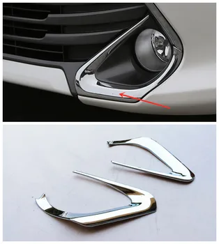 

For Toyota Camry 2015 2016 2017 ABS Chrome Front Fog Lamp Light Covers Trim Stickers Car Styling Accessories