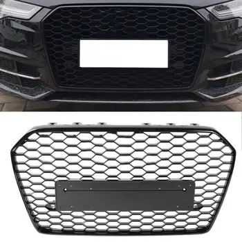 

Car Front Bumper Grill Center Grille for Audi A6/S6 2016 2017 2018 (Refit for RS6 Style) car-styling accessories