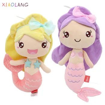 

XIAOLANG 20-41cm High Quality Mermaid Princess Ragdoll Plush Toy Little Girl Doll Doll Child Gift