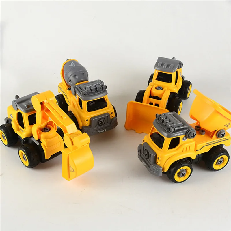 2,4 ГГц 4 канала RC автомобиль экскаватор игрушки RC разбирайте инженерно автомобиль экскаватор с 3 в 1 пульт дистанционного управления Управление Подарочные игрушки для мальчиков и девочек