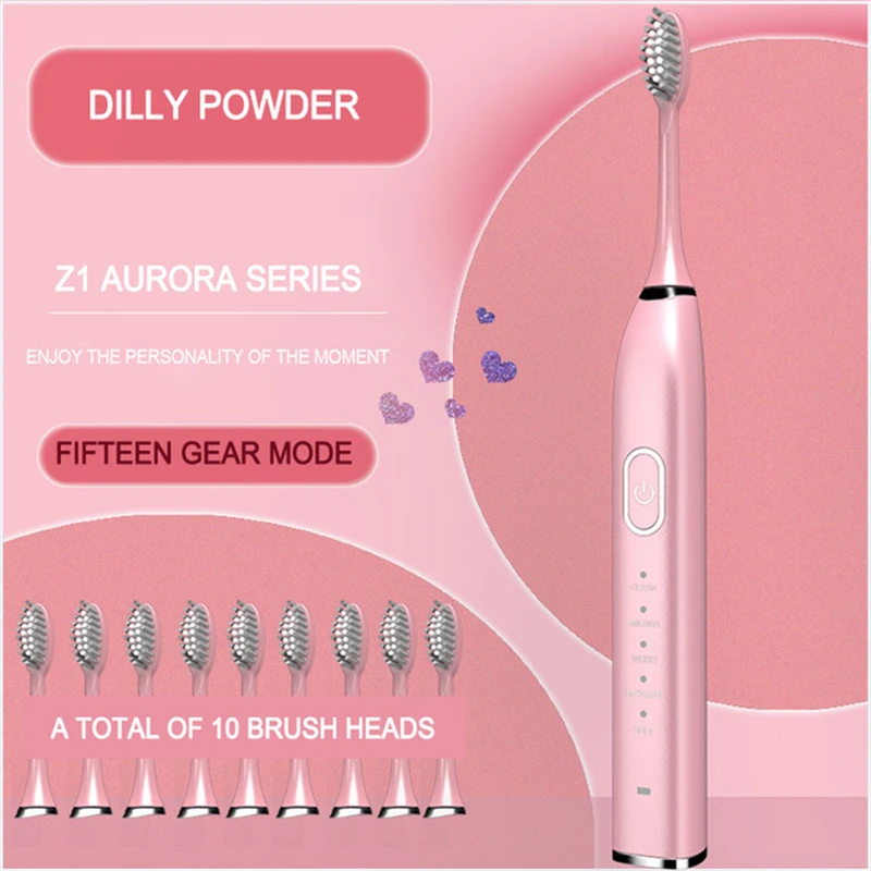 VIP Ultrasonic Sonic Electric Toothbrush 10 Mode USB Rechargeable Electronic Tooth Brush Waterproof Teeth Whitening Dental Brush VIP Ultrasonic Sonic Electric Toothbrush 10 Mode USB Rechargeable Electronic Tooth Brush Waterproof Teeth Whitening Dental Brush