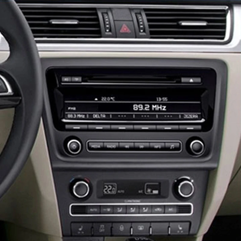 2Din Автомобильная Радио панель для Skoda Rapid 2013 стерео панель рамка панель приборной панели комплект для крепления адаптера