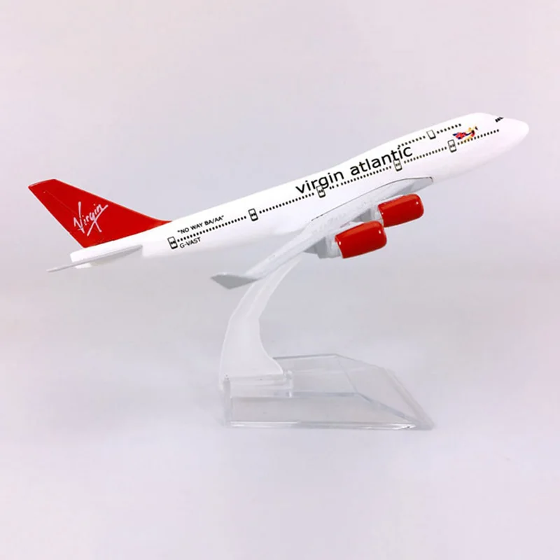 16 см 1/400 B747 400 модель British Virgin Atlantic авиакомпаний С недрагоценных металлов alloy747