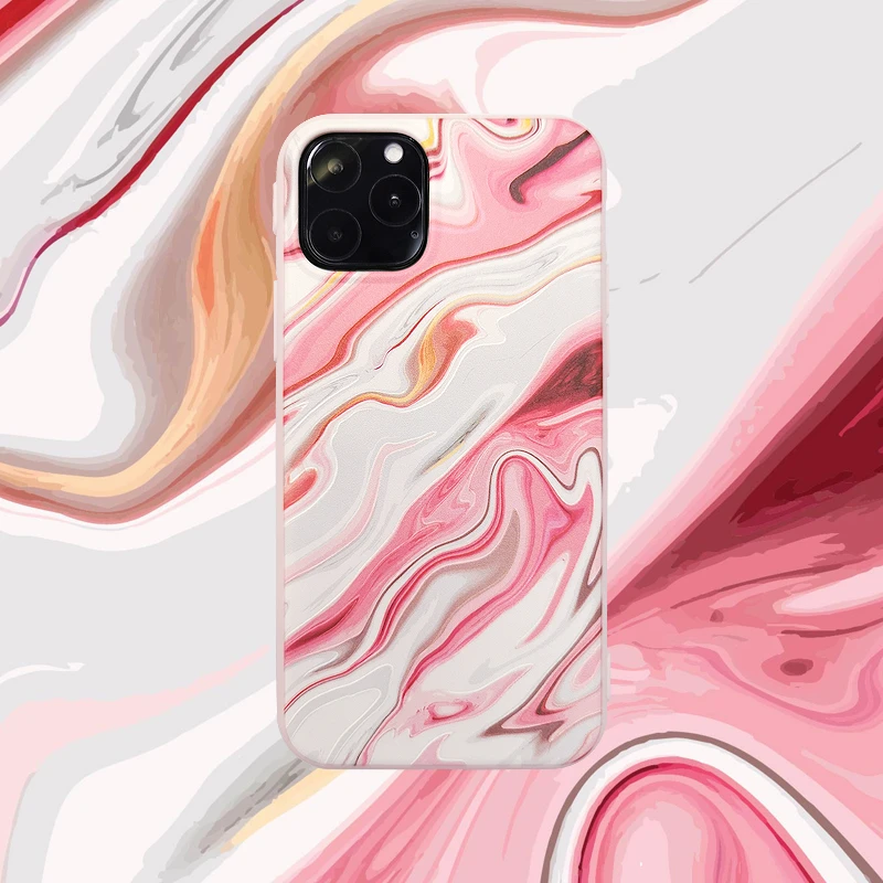 2 Модный градиентный мраморный чехол для телефона для iphone 11 Pro MAX X XR XS Max чехол для iphone 6 6S 7 8 Plus Матовый Мягкий ТПУ полное заднее покрытие - Цвет: 2