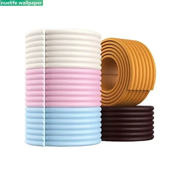 

White 3d foam wall stickers waist line skirting living room bedroom desktop children's room self-adhesive soft bag wallpaper