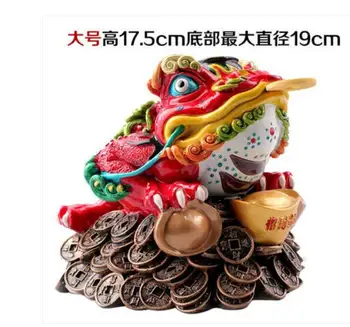 

Ceramic Taocaitao Large gold frog Scorpion Jinchan Opening Wangpu Home Arts and crafts Decoration Crafts Wangye Wang Open Gift