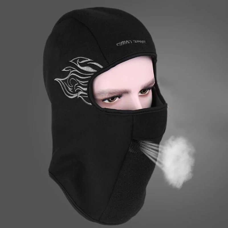 Зимняя Маска для лица шеи теплый флис полный ездовой шлем ветрозащитный